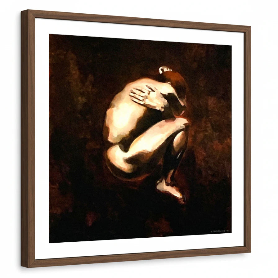 framed-print-brown-walnut-white-border