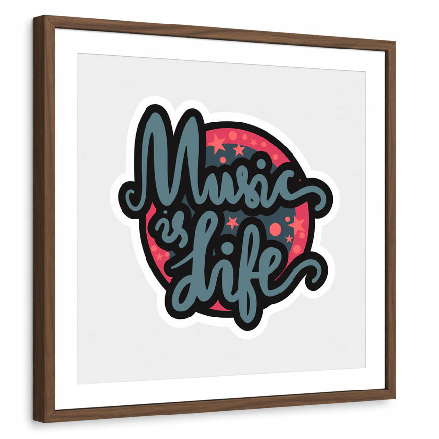 framed-print-brown-walnut-white-border