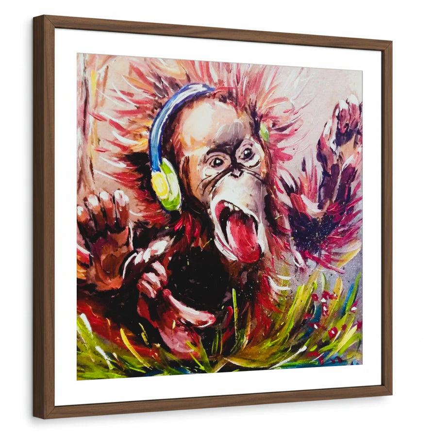 framed-print-brown-walnut-white-border