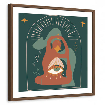 framed-print-brown-walnut-white-border