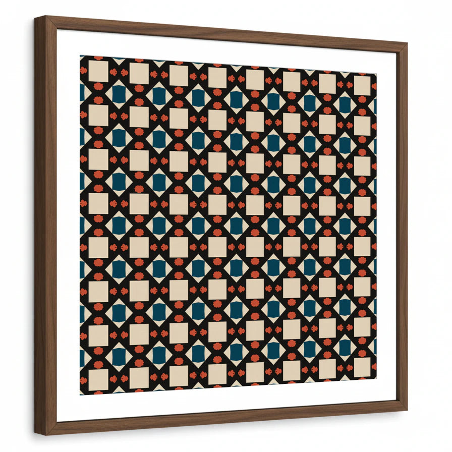 framed-print-brown-walnut-white-border