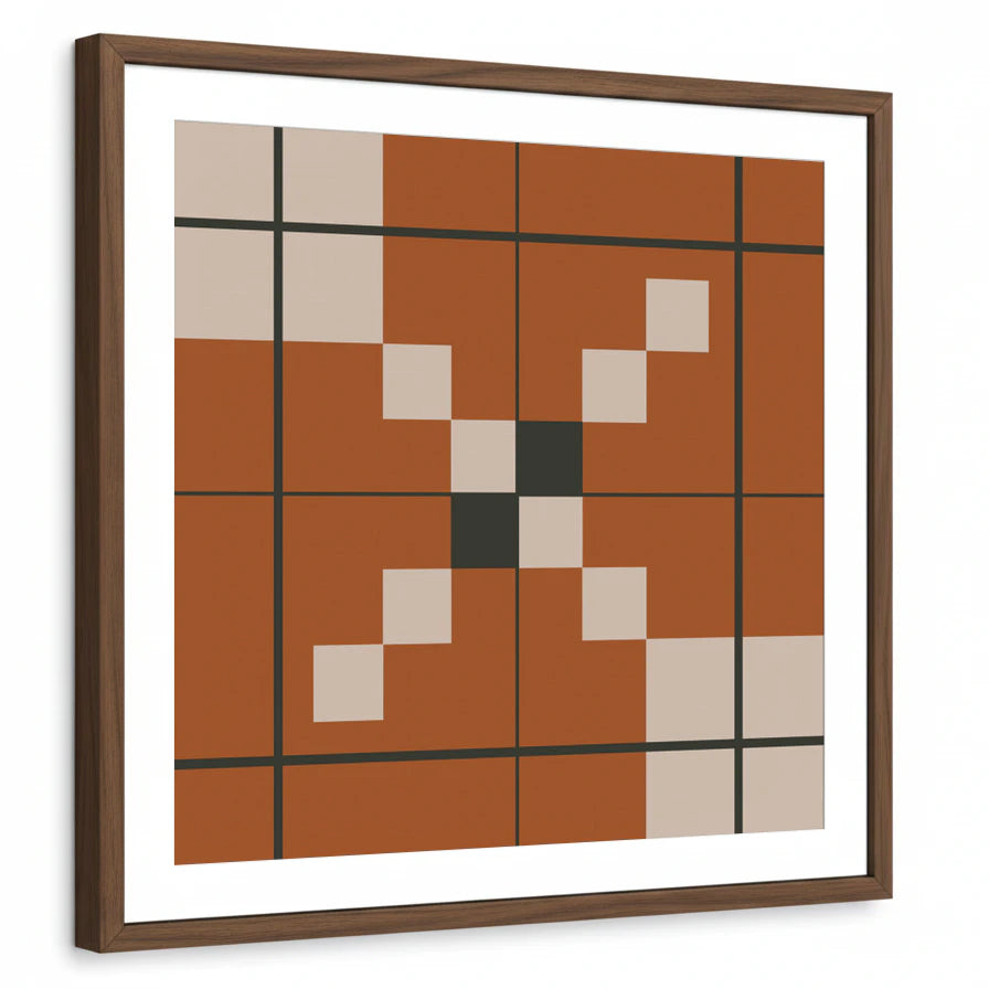 framed-print-brown-walnut-white-border
