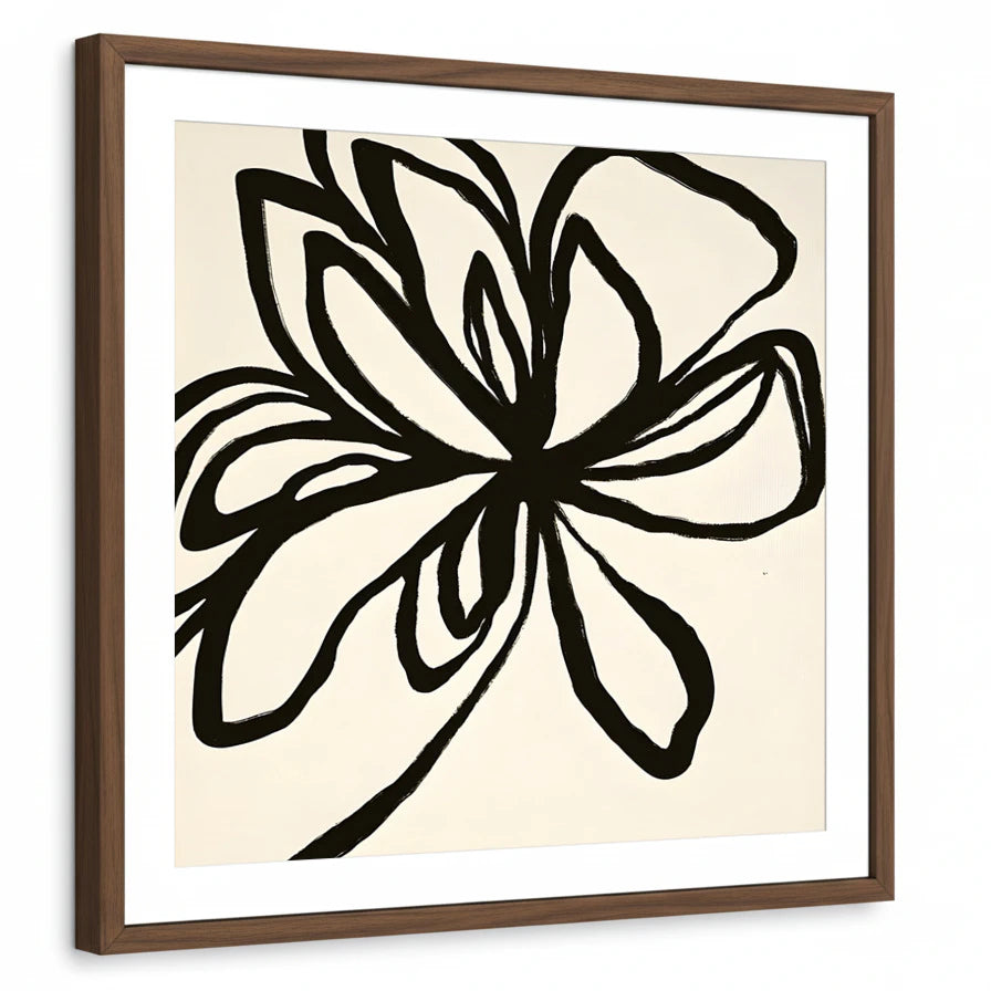 framed-print-brown-walnut-white-border