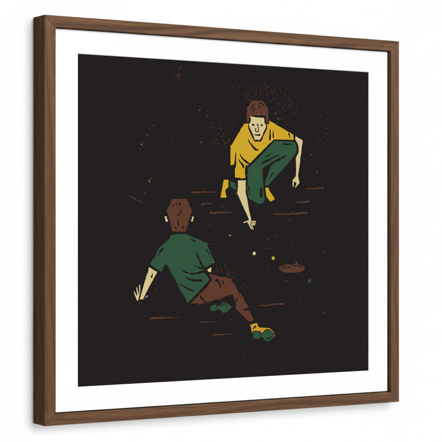 framed-print-brown-walnut-white-border