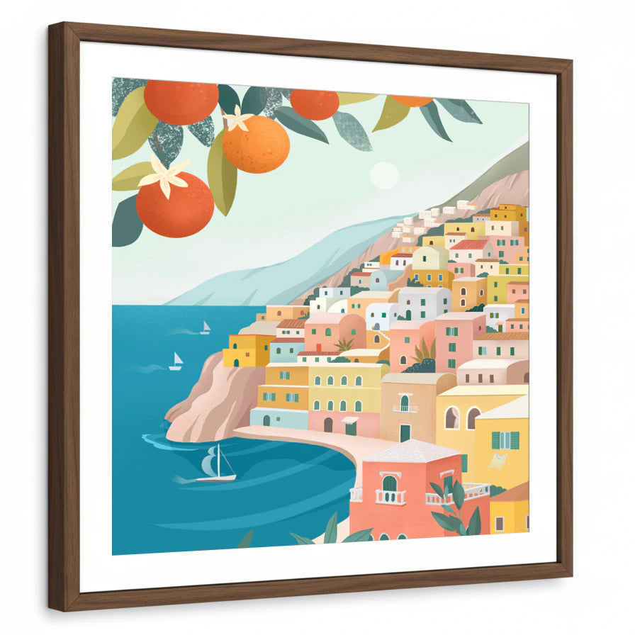 framed-print-brown-walnut-white-border