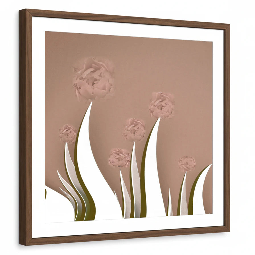 framed-print-brown-walnut-white-border
