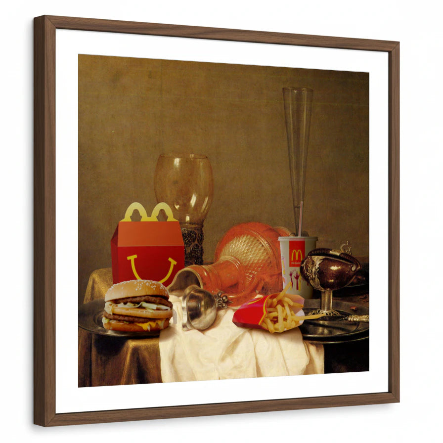 framed-print-brown-walnut-white-border