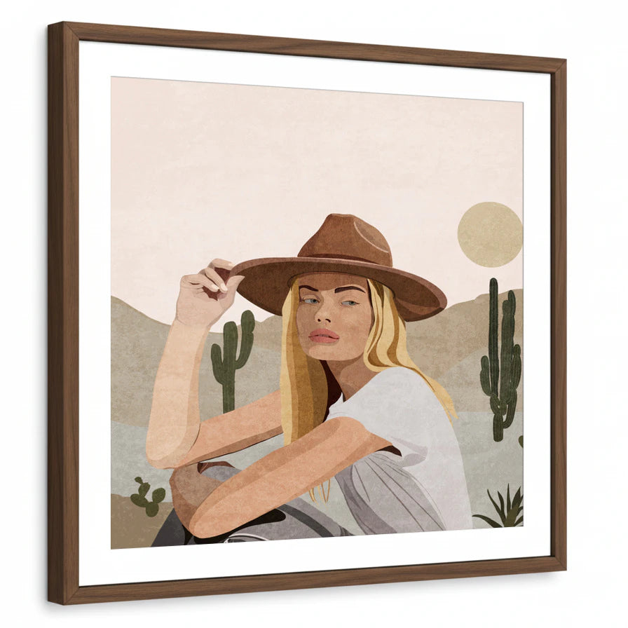 framed-print-brown-walnut-white-border