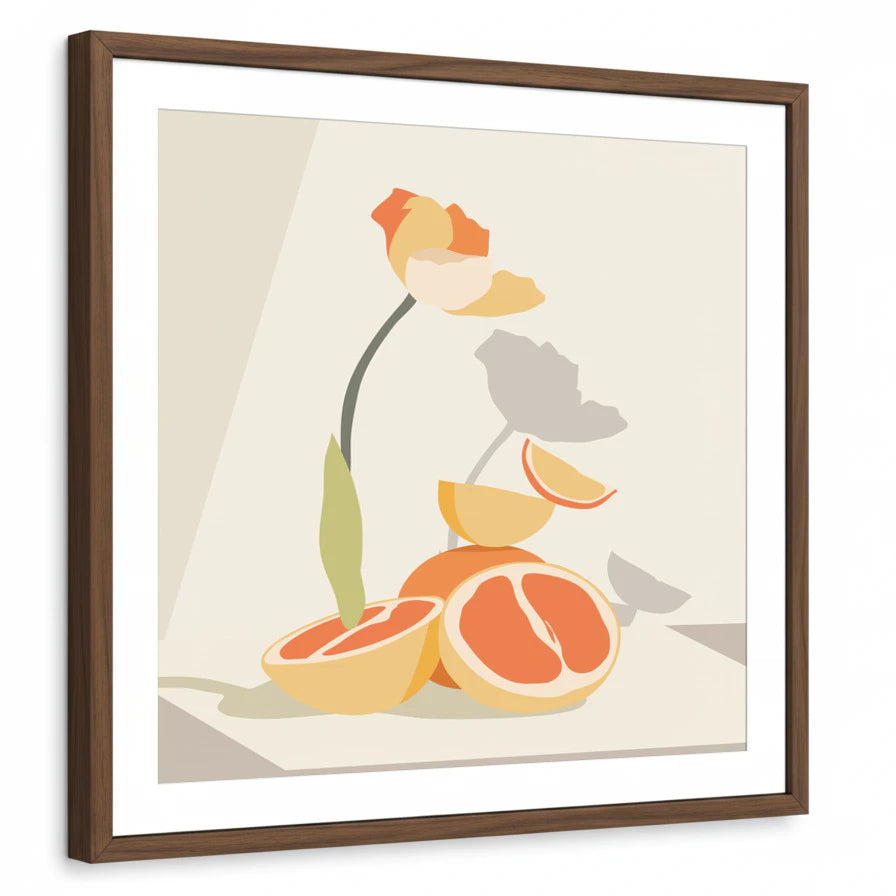 framed-print-brown-walnut-white-border