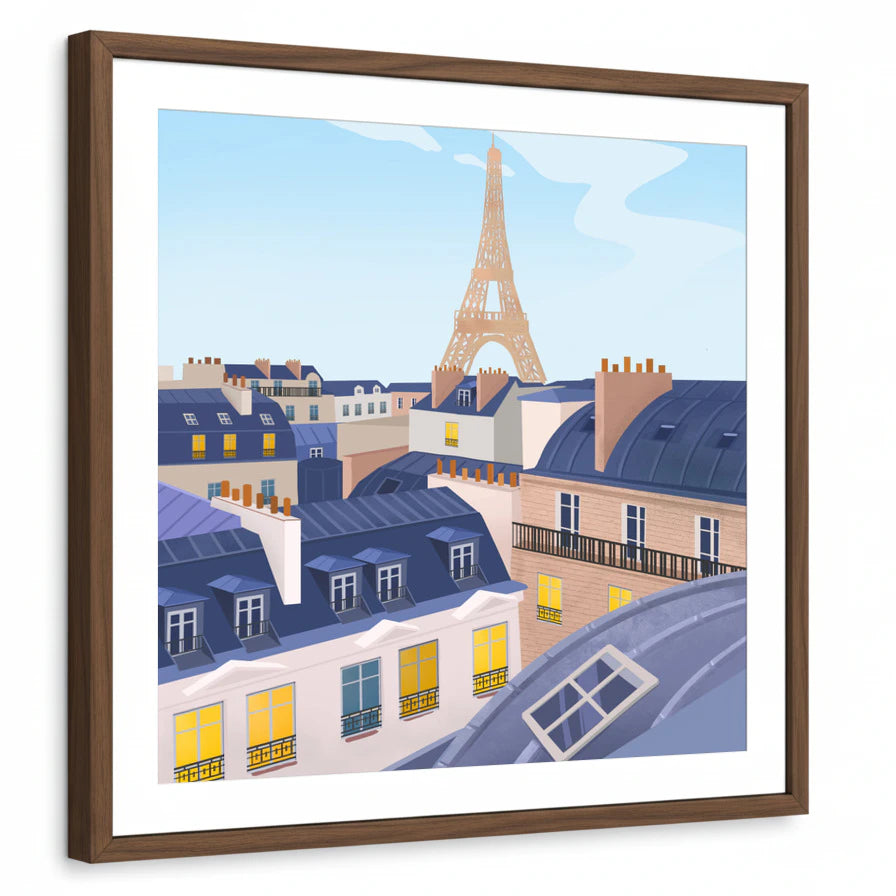 framed-print-brown-walnut-white-border
