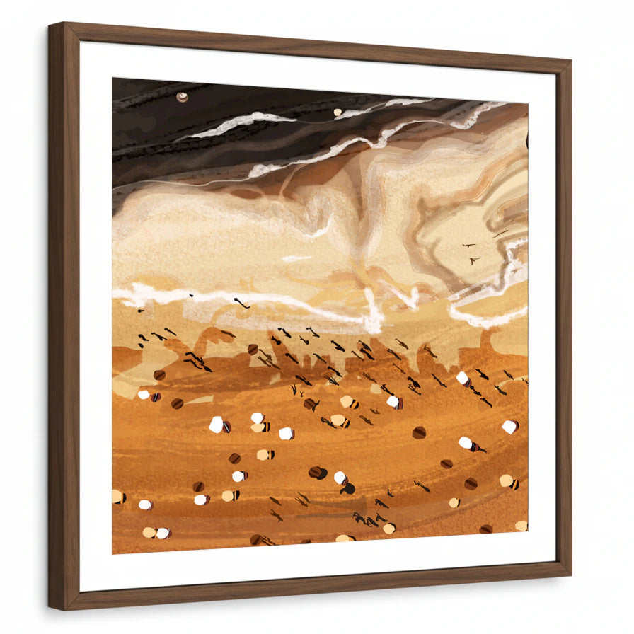 framed-print-brown-walnut-white-border