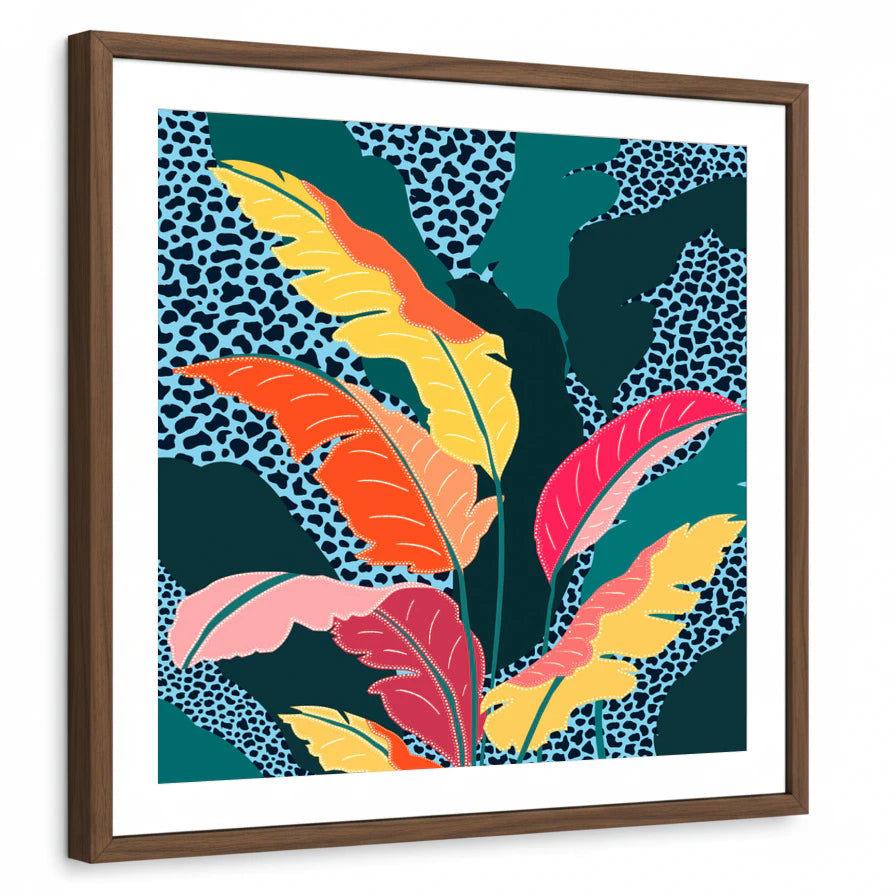 framed-print-brown-walnut-white-border