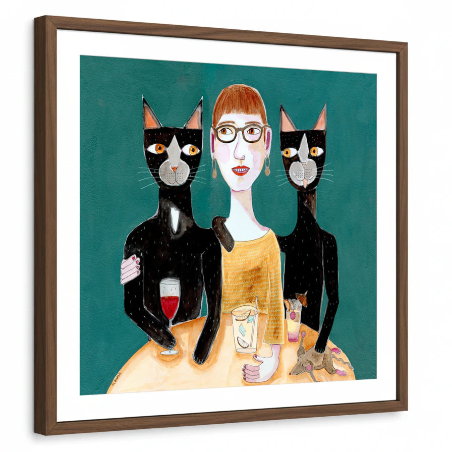 framed-print-brown-walnut-white-border