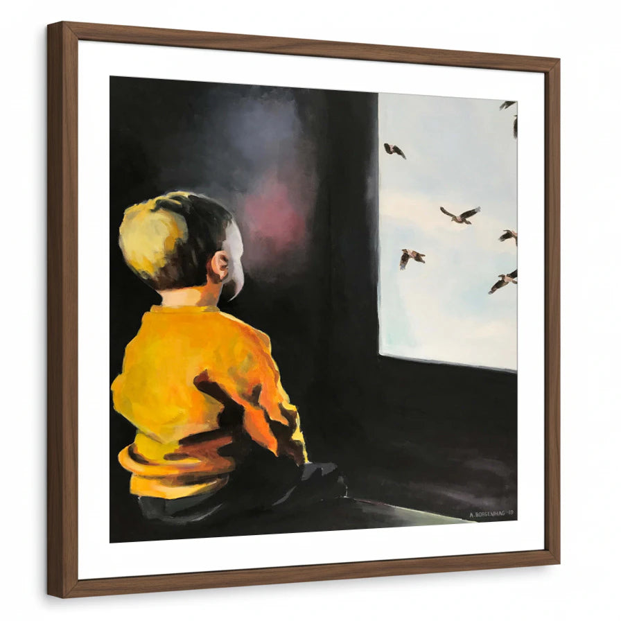 framed-print-brown-walnut-white-border