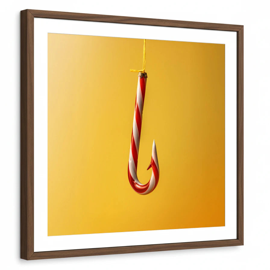 framed-print-brown-walnut-white-border
