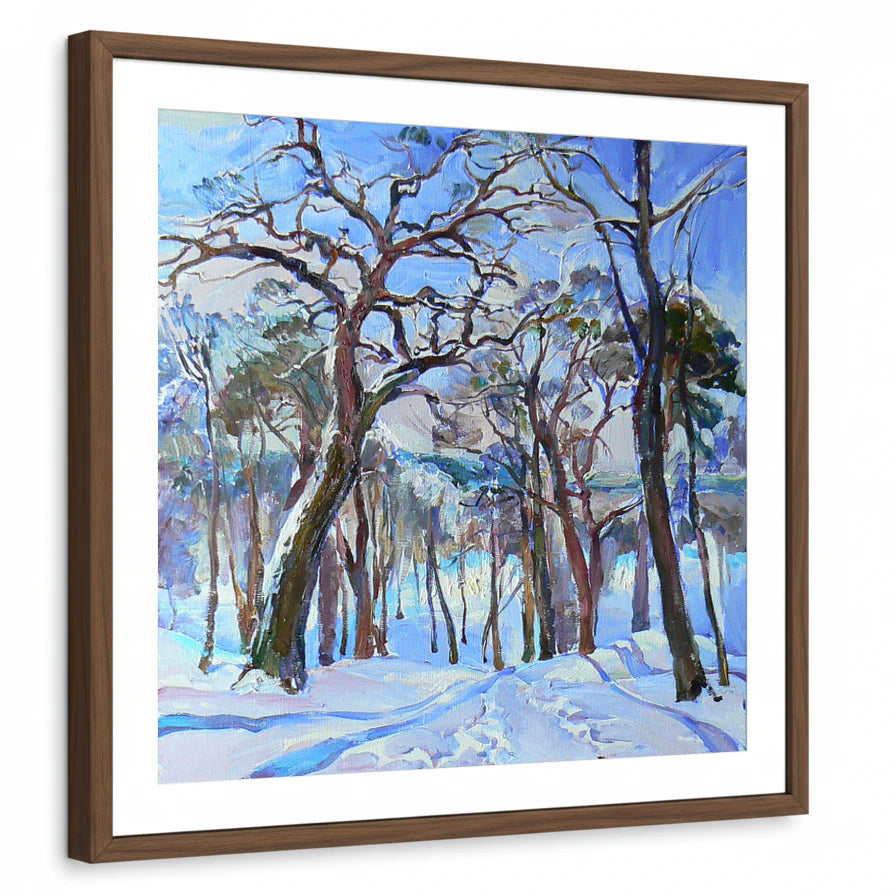 framed-print-brown-walnut-white-border