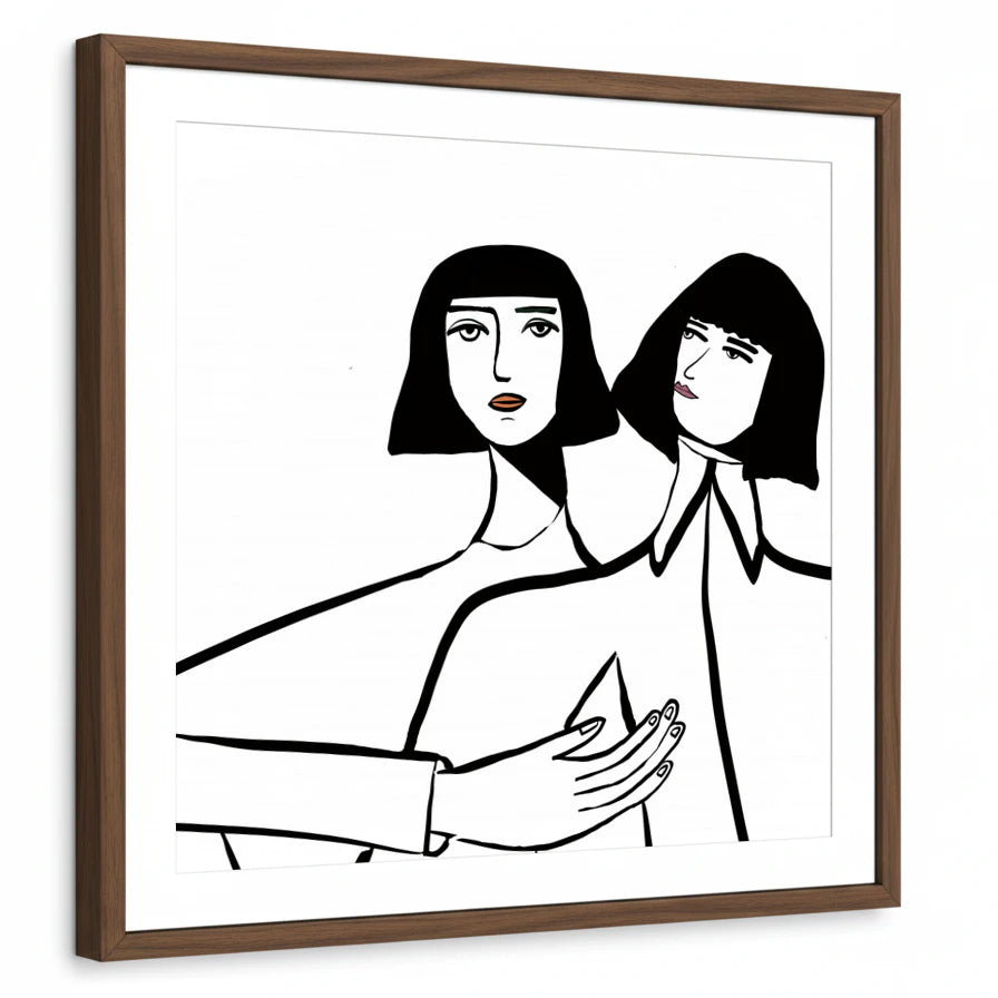 framed-print-brown-walnut-white-border