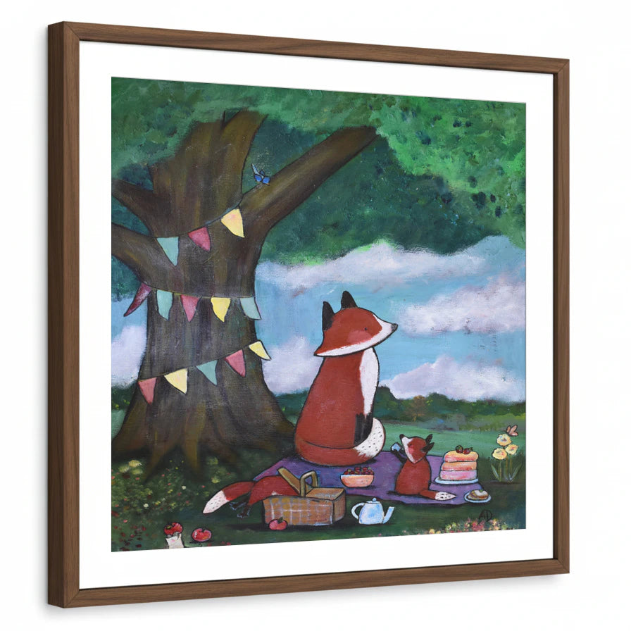framed-print-brown-walnut-white-border