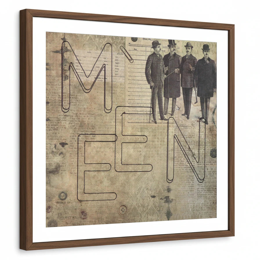 framed-print-brown-walnut-white-border