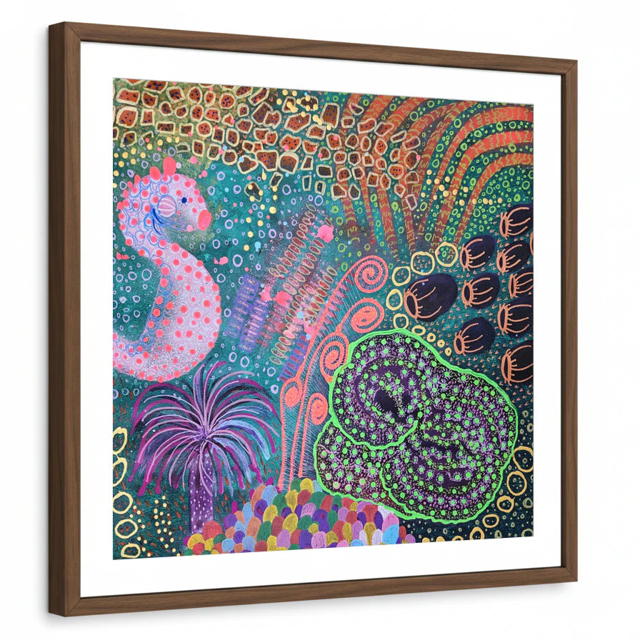 framed-print-brown-walnut-white-border