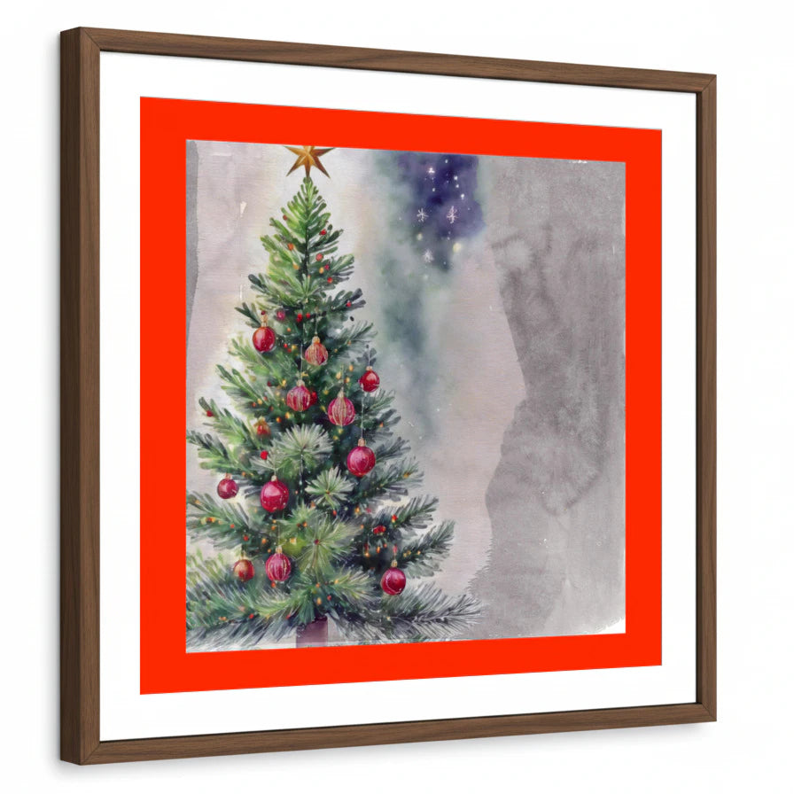 framed-print-brown-walnut-white-border