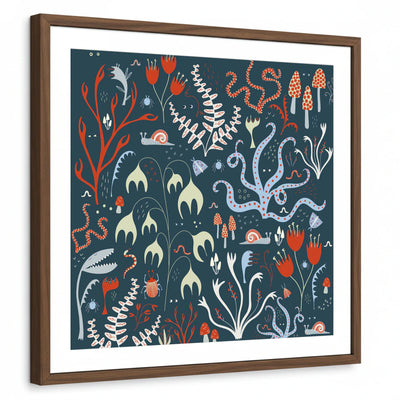 framed-print-brown-walnut-white-border