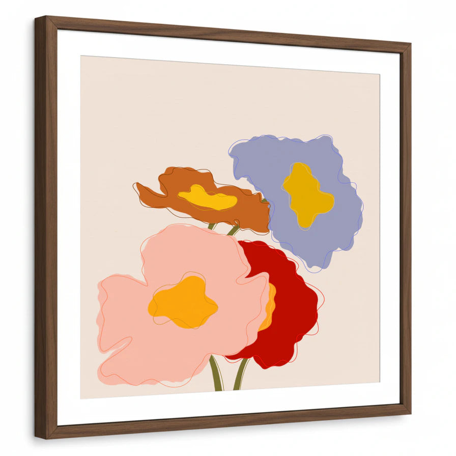 framed-print-brown-walnut-white-border