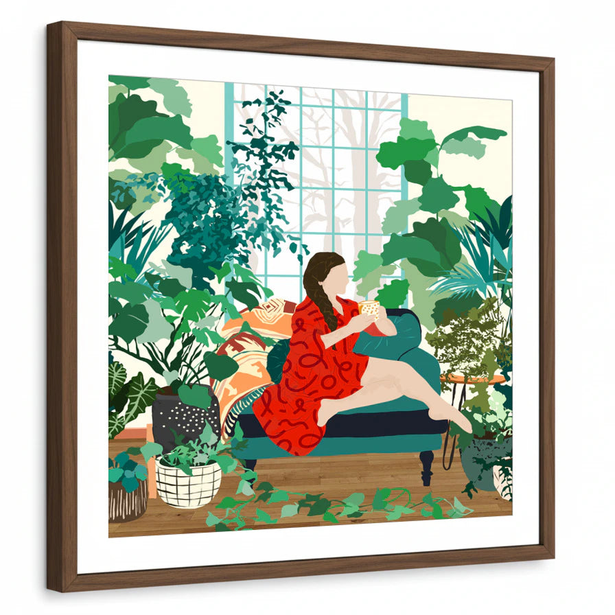 framed-print-brown-walnut-white-border