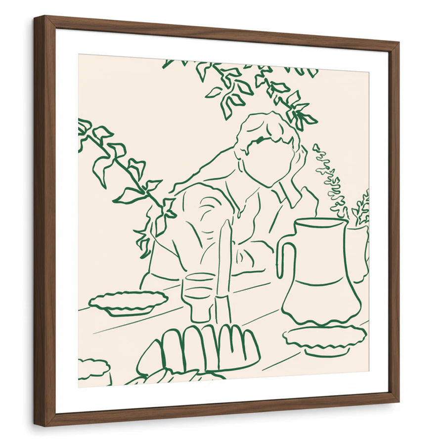 framed-print-brown-walnut-white-border