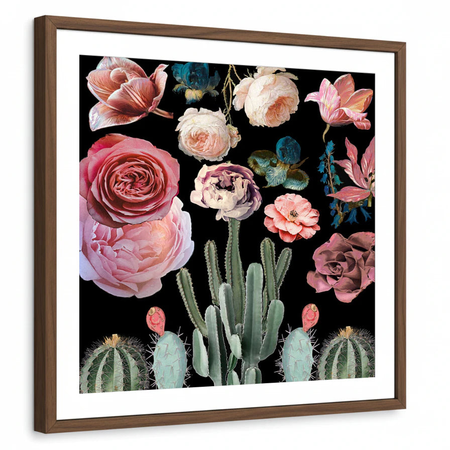 framed-print-brown-walnut-white-border