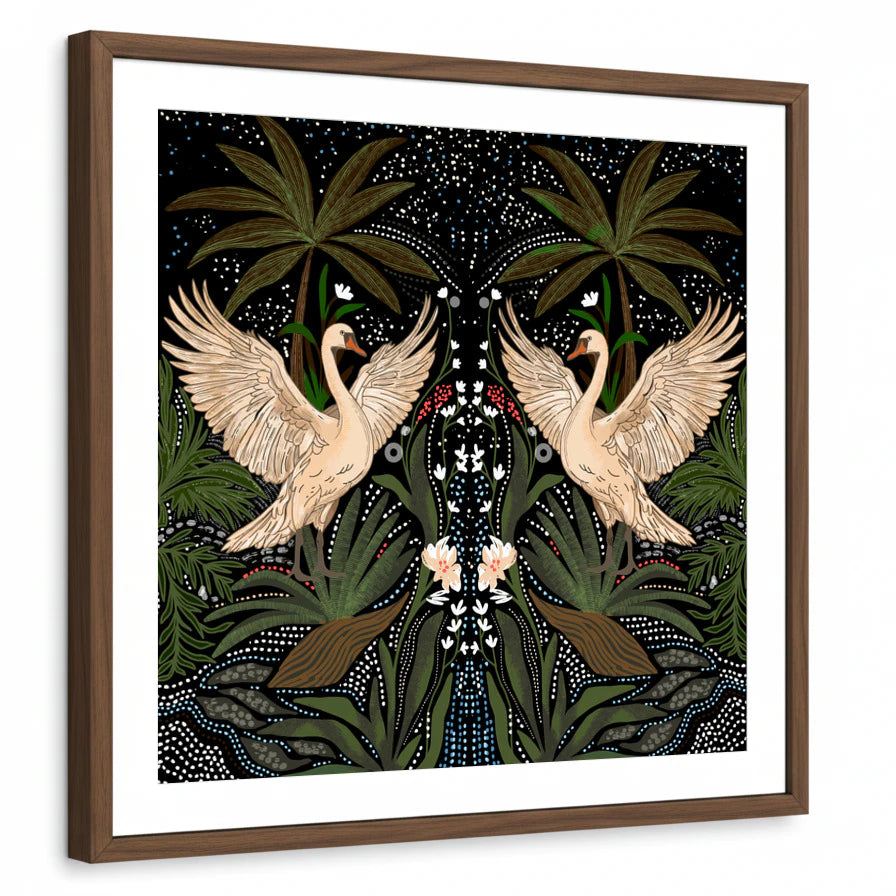 framed-print-brown-walnut-white-border