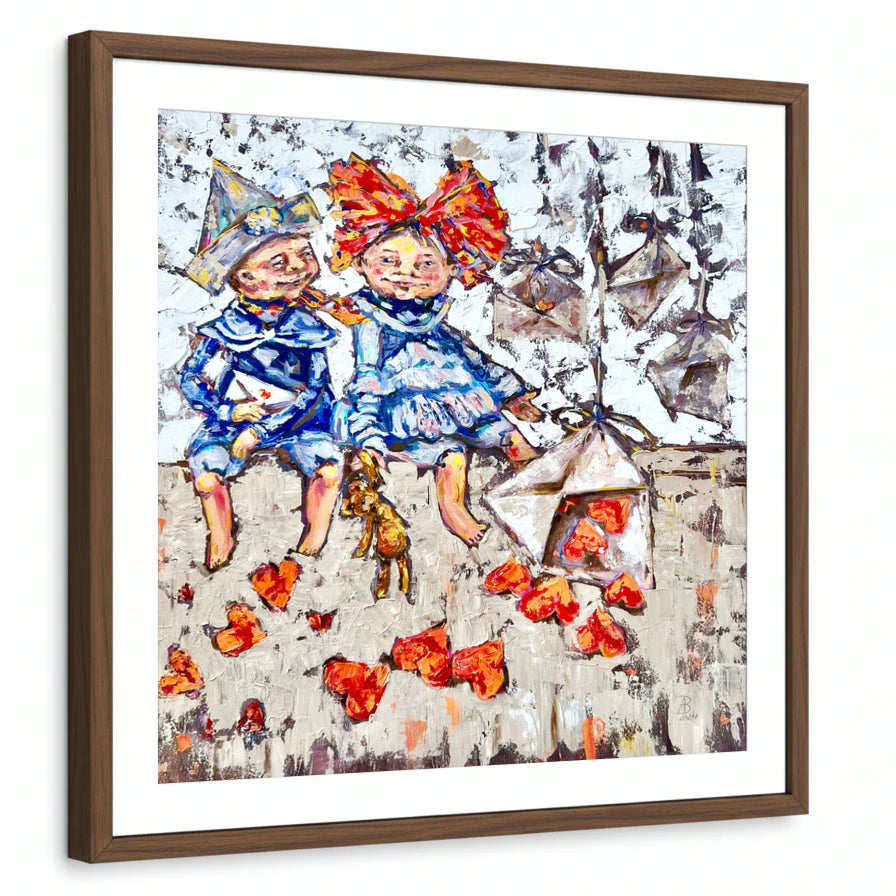 framed-print-brown-walnut-white-border