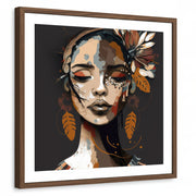framed-print-brown-walnut-white-border