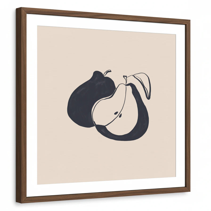 framed-print-brown-walnut-white-border