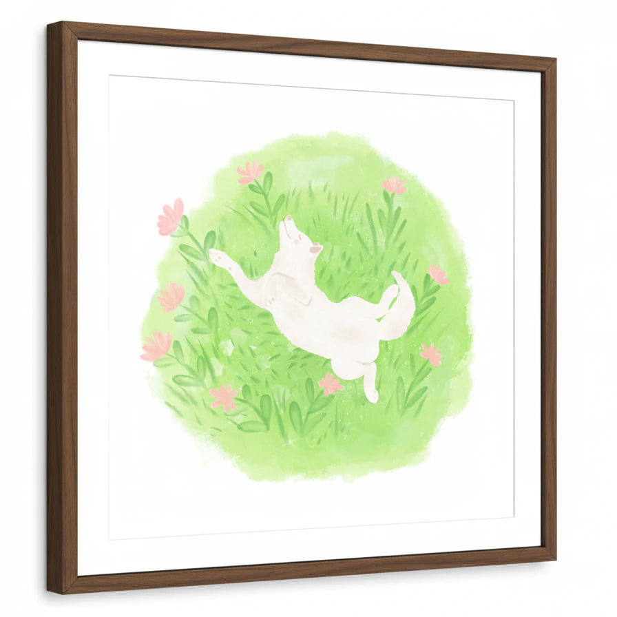 framed-print-brown-walnut-white-border