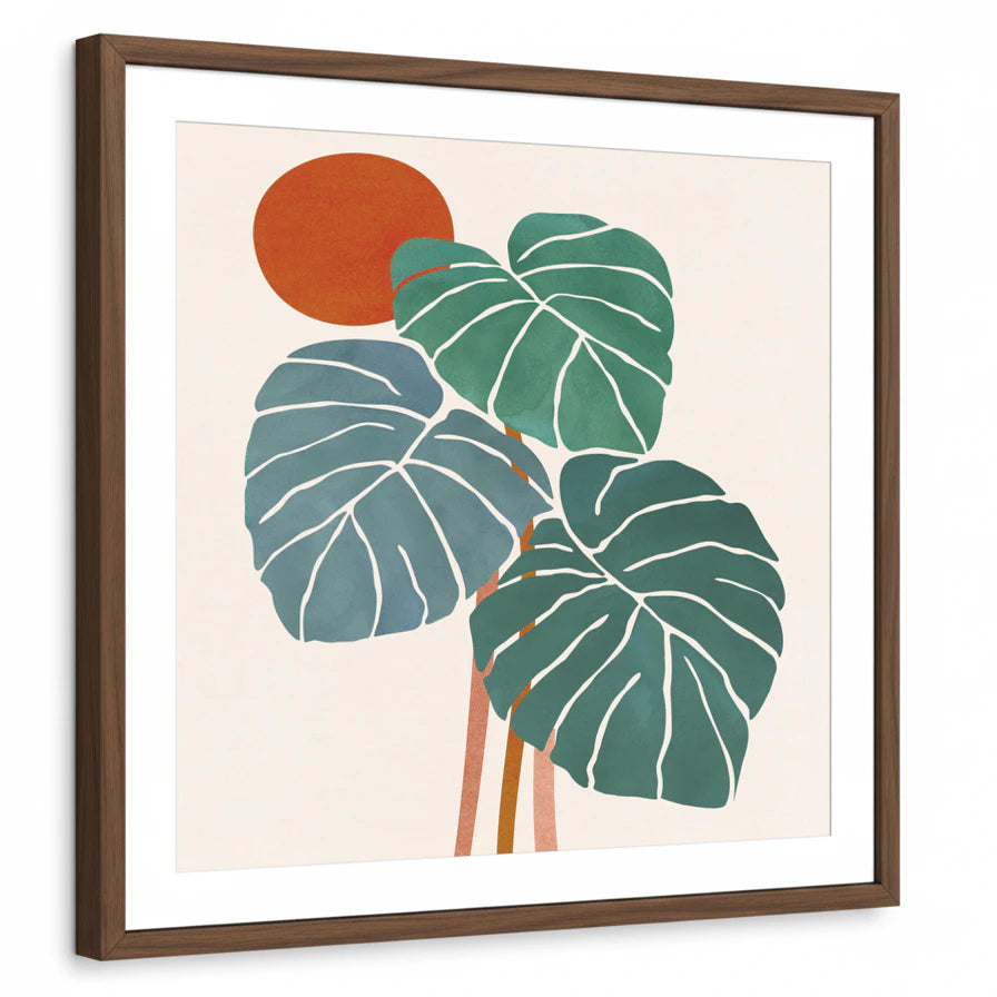 framed-print-brown-walnut-white-border