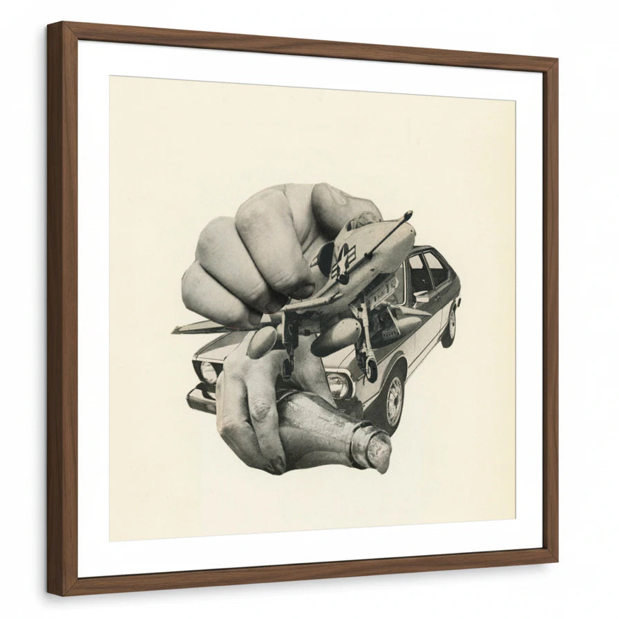 framed-print-brown-walnut-white-border