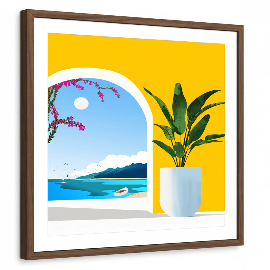 framed-print-brown-walnut-white-border