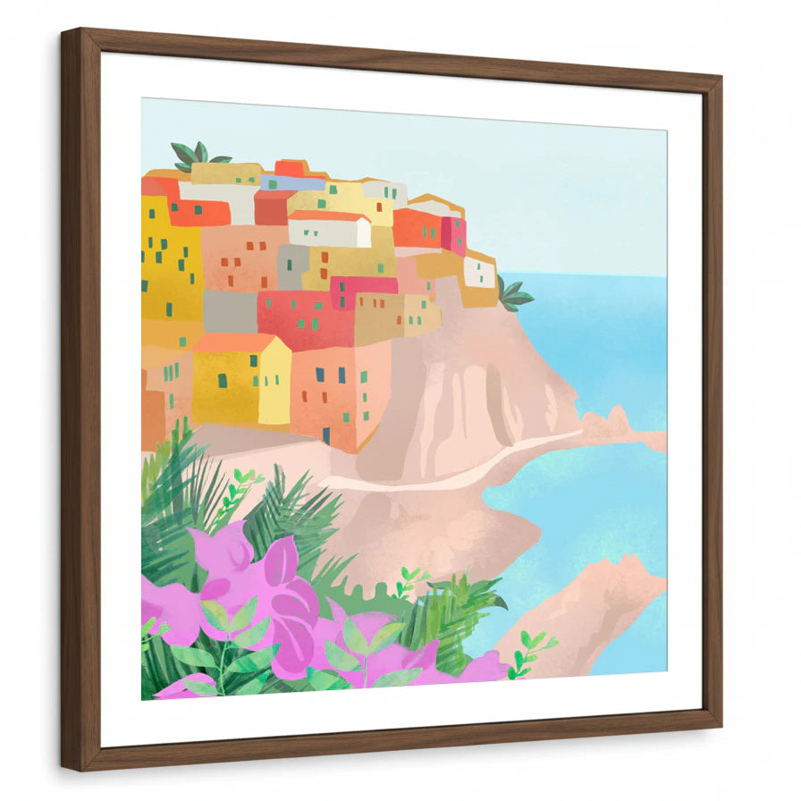 framed-print-brown-walnut-white-border