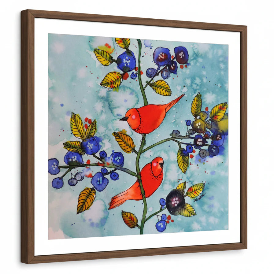 framed-print-brown-walnut-white-border