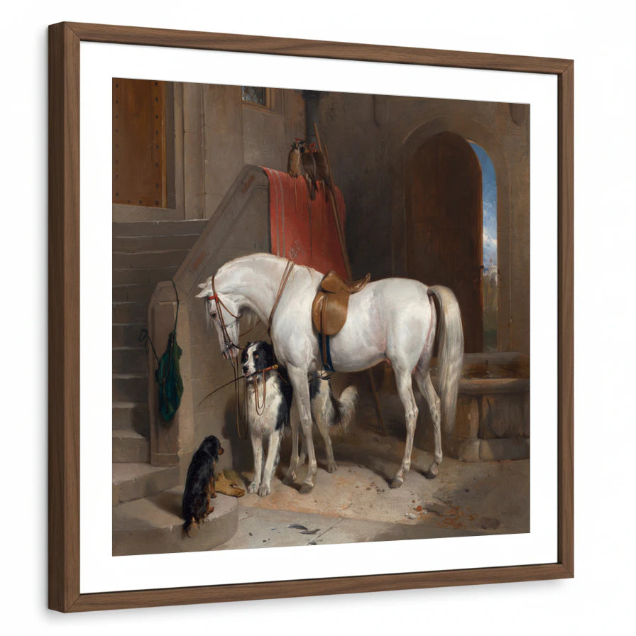 framed-print-brown-walnut-white-border