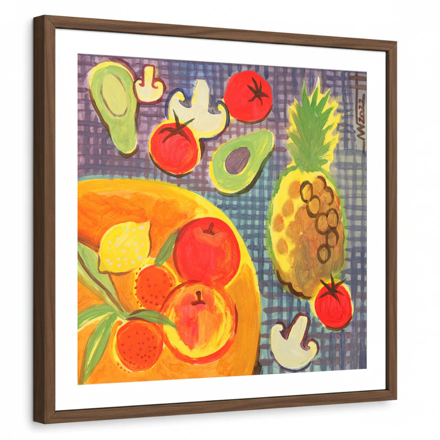 framed-print-brown-walnut-white-border