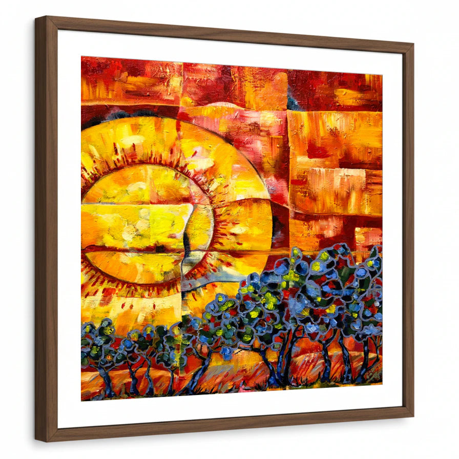 framed-print-brown-walnut-white-border