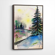 framed-canvas-dark-walnut