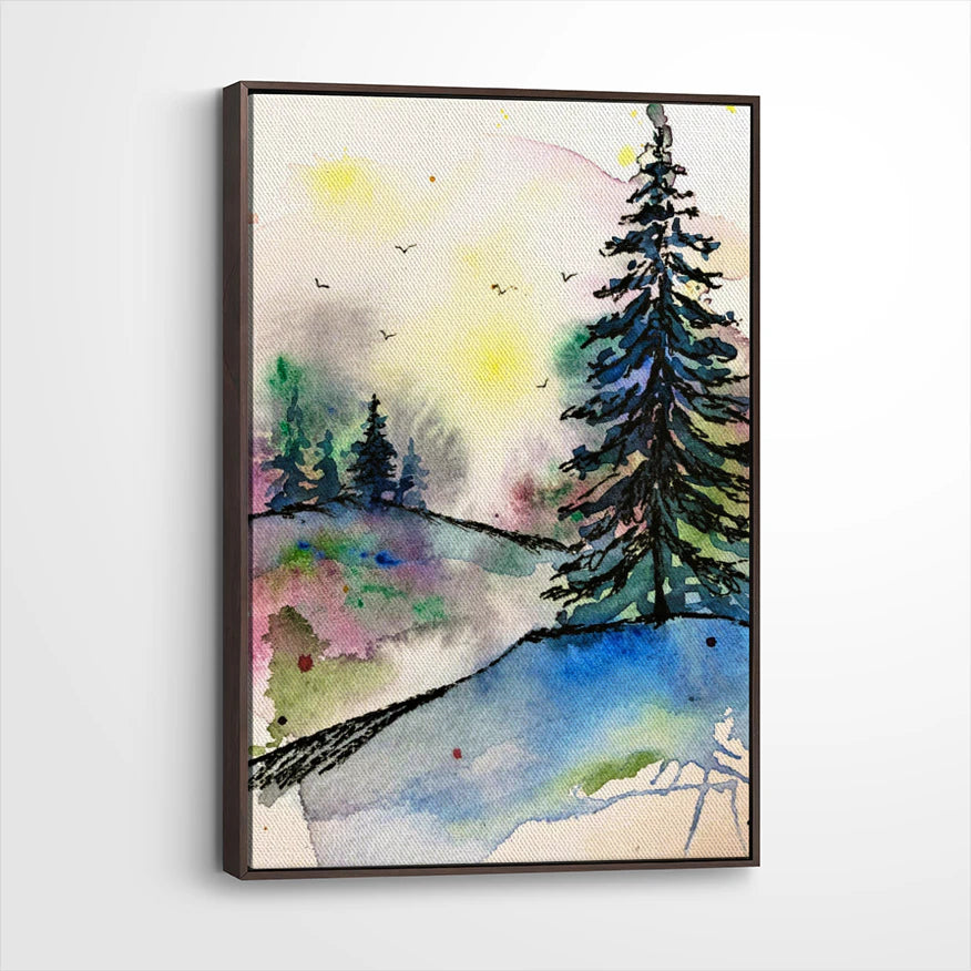 framed-canvas-dark-walnut