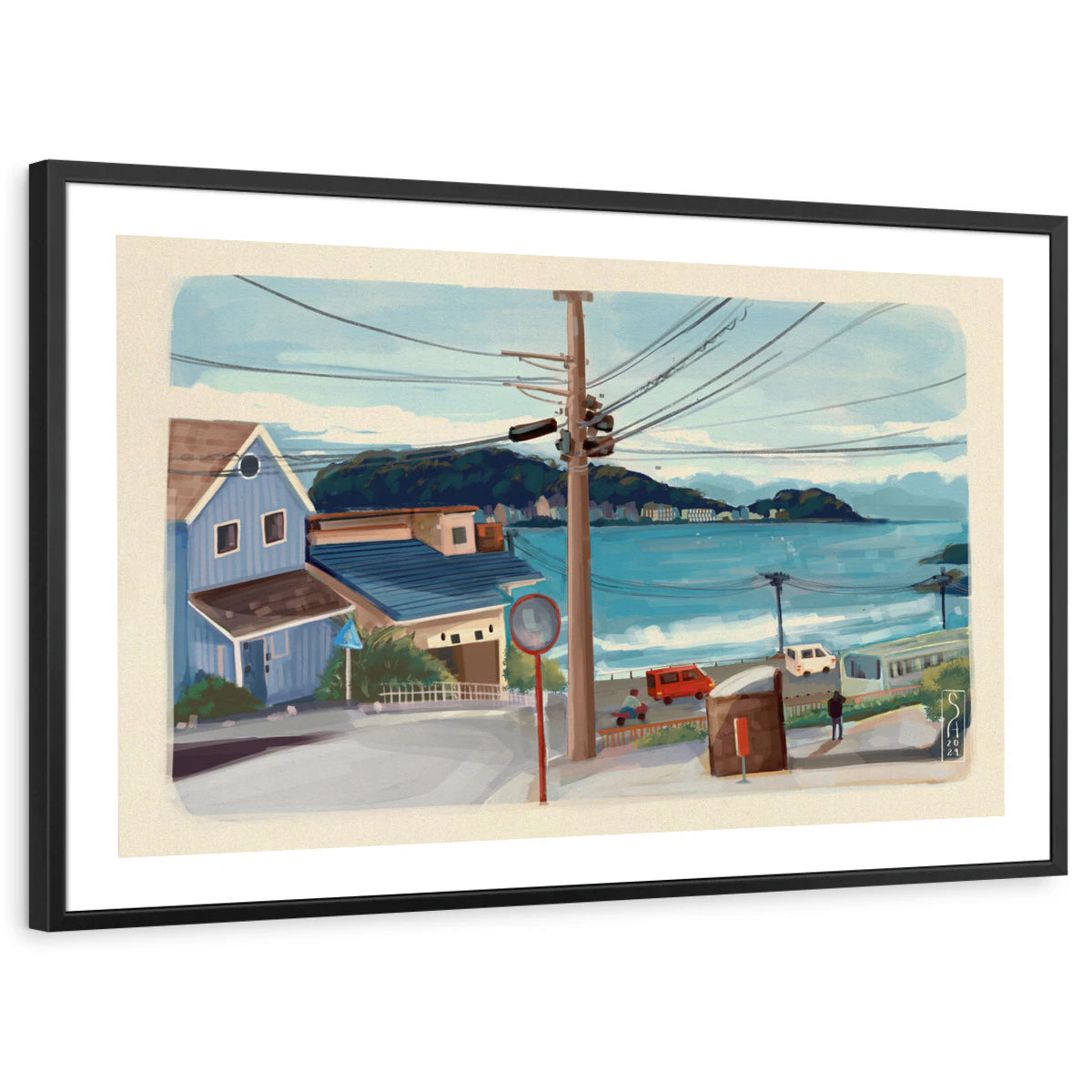 framed-print-black-white-border
