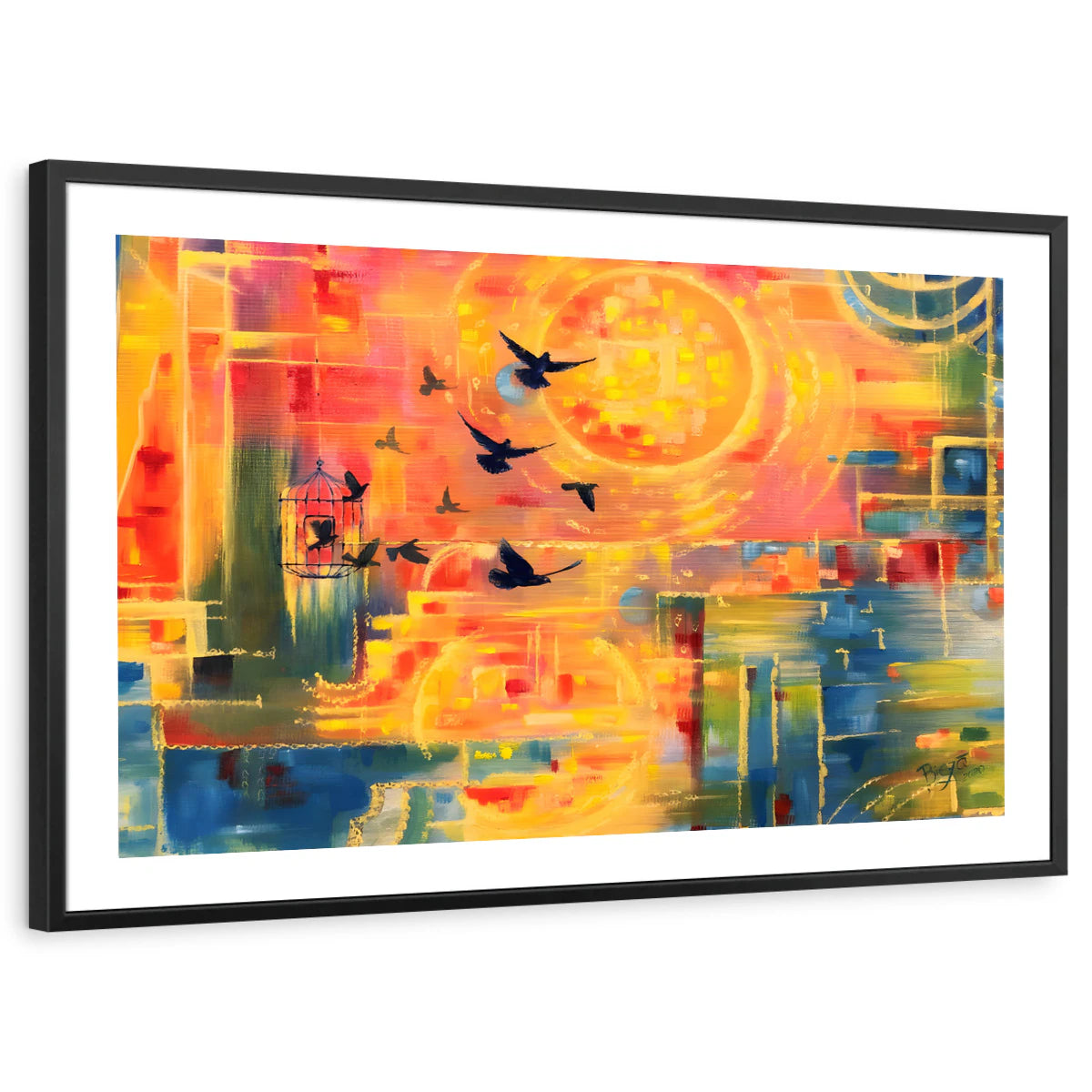 framed-print-black-white-border