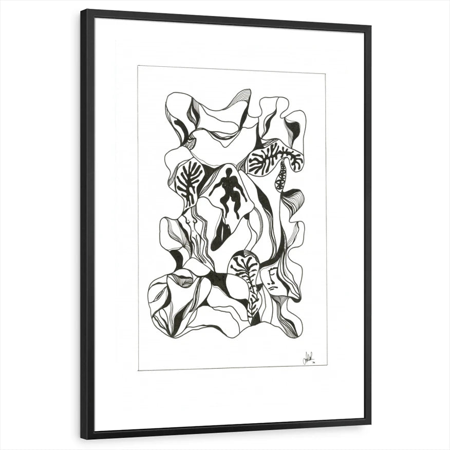 framed-print-black-white-border