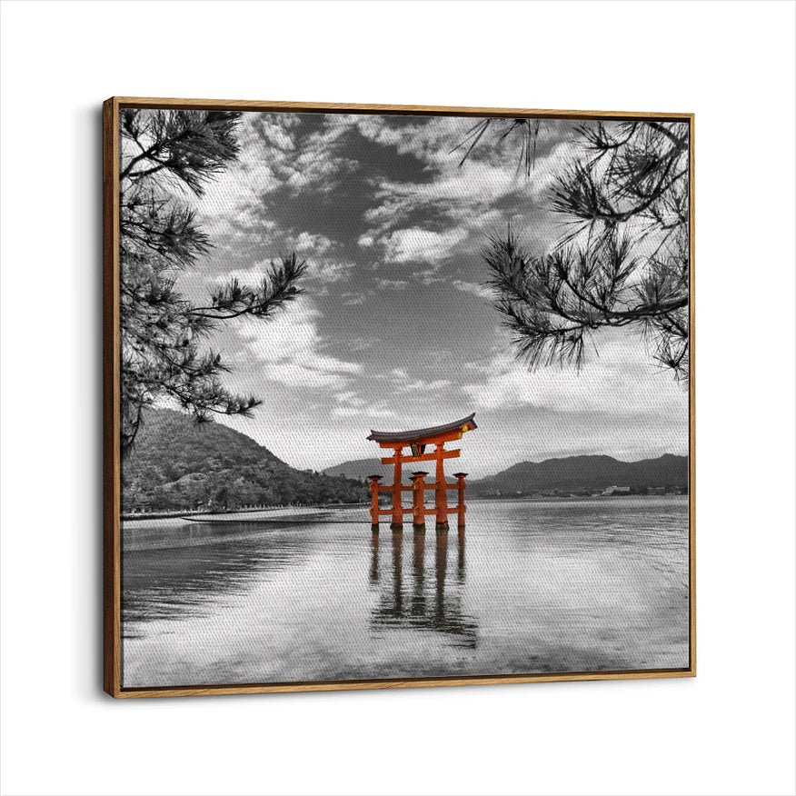 framed-canvas-brown-walnut