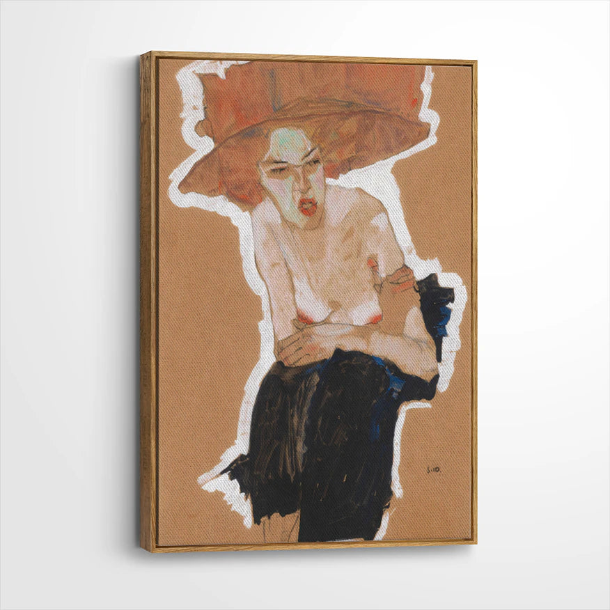 framed-canvas-brown-walnut